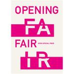OPENING FAIR(ピンク) ポップ・ポスター おしゃれEXPO