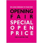 SPECIAL PRICE OPENING FAIR(ピンク) ポップ・ポスター おしゃれEXPO