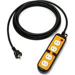 HM-054Q マルチタップ延長コード 単相100V 5m コンセント4ツ口 ハタヤリミテッド