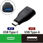 USB変換アダプタ C-A(メス) USB3.1 タイプC スマートフォン タブレット エレコム