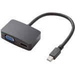 変換アダプタ MiniDisplayPort-HDMI/VGA 変換コネクタ 変換ケーブル エレコム