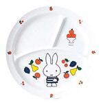 CM-65FR メラミン 子供食器 ミッフィーフルーツシリーズ 丸ランチ皿 関東プラスチック工業