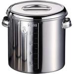 18-8目盛付深型キッチンポット AG(赤川器物製作所)