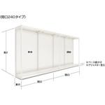 前柱付ユニット什器UZシリーズ 片面バックボード (連結タイプ) 中日販売