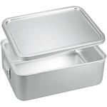 アルマイト 角型二重米飯缶(蓋付) EBM