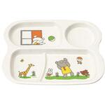 E16 KO メラミン子供食器 こぐまちゃん ランチプレート マルケイ(国際化工)