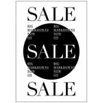 モノクロ SALE ポップ・ポスター1 おしゃれEXPO