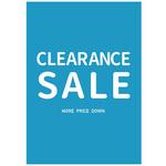 バイカラー CLEARANCE SALE(青) ポップ・ポスター2 おしゃれEXPO