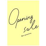 筆記体 OPENING SALE ポップ・ポスター おしゃれEXPO