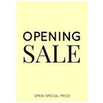 シンプル OPENING SALE ポップ・ポスター3 おしゃれEXPO