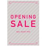 ストライプ柄 OPENING SALE ポップ・ポスター おしゃれEXPO