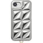 UNI-CSIP25S-2TPSV Triangle Puffy Case for iPhone 16e (silver) ユニケース