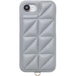 UNI-CSIP25S-2TPPB Triangle Puffy Case for iPhone 16e (pale blue) ユニケース