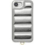 UNI-CSIP25S-2PCSV Puffy Case for iPhone 16e (silver) ユニケース