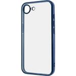 iPhone 16e Like standard 精密設計 カメラ保護 衝撃吸収 バンパー メタリック TPUソフトケース / ブルー レイ・アウト