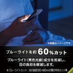 iPhone 16e / 14 / 13 / 13 Pro フルカバー 60%ブルーライト低減 画面保護強化ガラス 位置ピタ 光沢 トリニティ