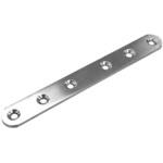 I字(フラット)304ステンレスジョイント金具156X19mm6穴【銀】 bitstrong