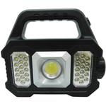 SOL-3LED-BAT ソーラー充電併用3方式LEDライト、点灯、点滅、平面、円形、スポットライト ブロードウォッチ