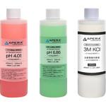 pH4.01&6.86&電極保存液 各250ml pH標準液と電極保存液セット pH4.01/6.86/3mol kcl Apera Instruments(アペラインスツルメンツ)