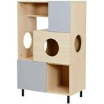 FNK-0002 扉付きキャビネット 猫家具 キャットウォーク ペット用品収納 キャットタワー  オープン収納ラック ジェイケイ・プラン