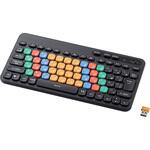 TK-FS10DMKBK キーボード 無線2.4GHz メンブレン式 ミニサイズ コンパクト Caps Lock機能無効化スイッチ 【 Windows PC Chromebook 対応 】 抗菌 エレコム