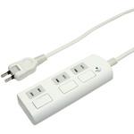 OAT-FS3P30/WH 耐雷フラットSW付タップ3P3m MCO