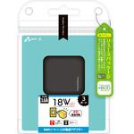 AKJ-E36PD3BK 【+ECO】USB X2/PD対応 TYPE-C×1AC充電器3.6Aブラック エアージェイ