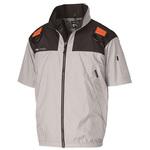 Nクールウェア フルハーネス対応(半袖)+空調服(R)スターターキット レッド 14.4V(ジャック丸形) NSP