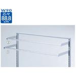 システム什器 ミニ丸バー(Φ19.1mm)セット スリット芯々88.8cm用 W90cm ストア・エキスプレス