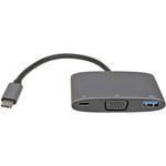 VV-USCVG-DOCK-DO-2 Type-C to VGA マルチ Dock アダプタ シルバー Vodaview