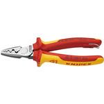 9778-180TBK 絶縁圧着ペンチ 落下防止 KNIPEX(クニペックス)