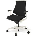 エフチエア クロスバック ローバック ハンガー付 固定肘 ホワイトフレーム  <配送時組立サービス付> イトーキ