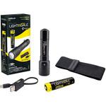 LTG1001 明るさ1250ルーメンLEDフラッシュライト 充電池(スマホ給電可付属 ライティンゲイル