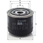 W914/28 輸入車用オイルフィルター MANN-FILTER