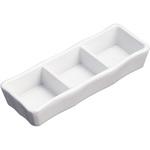 T03-342 白磁三品皿 TKG