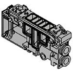 VQ2000シリーズ マニホールドオプション (VVQ2000-1～) SMC