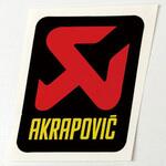 ポリ耐熱ステッカー 縦 60mmx57mm AKRAPOVIC (アクラポビッチ)