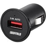 BSMPS2401P1BK DCチャージャー 2.4A 1ポート ブラック BUFFALO(バッファロー)