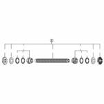 Y2T398040 ハブ軸組立品(軸長108mm/ 玉間100mm) 1個 SHIMANO