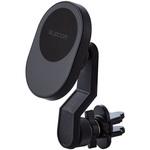 マグネット 車載 スマホホルダー ワイヤレス充電器 7.5W エアコンクリップタイプ 【MagSafe対応iPhone】 エレコム