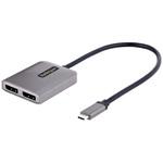 MST14CD122DP USB-C - 2x DisplayPort 1.4 変換アダプター/デュアルモニター/5K60Hz/Windowsの5/MSTハブ/ ディスプレイポート分配器 StarTech.com