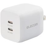 USB Type-C 充電器 PD PPS対応 合計出力45W Type C×2 折りたたみプラグ 小型 軽量 エレコム