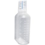 307054 カップ付ボトル(未滅菌)無地 200ML(80ホンイリ) シンリョウ