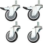 Z08-75PUSET ラビットワゴン用ウレタン車輪セット TRUSCO