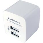AJ-549 AC充電器2.4A  USB2P カシムラ