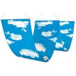 EB8-0677 二連ペナント空と雲 アルファ