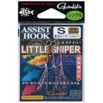 アシストフック リトルスナイパー シングル 夜光ピンク/シルバー GA-037 がまかつ Gamakatsu