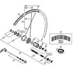 Y4SK98170 WH-R501 ステッカー スカイブルー SHIMANO(シマノ)