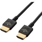 HDMIケーブル プレミアム 4K対応 小型コネクタ やわらか 家具調カラー エレコム
