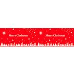 ビニール幕 クリスマス(雪降る街)[45cm(H)] アルファ(販促)